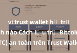 ví trust wallet hỗ trợ giao dịch nào Cách lưu trữ Bitcoin (BTC) an toàn trên Trust Wallet tại Việt Nam