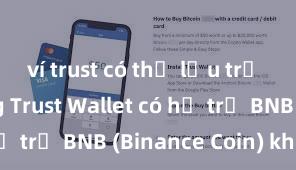 ví trust có thể lưu trữ usdt không Trust Wallet có hỗ trợ BNB (Binance Coin) không?